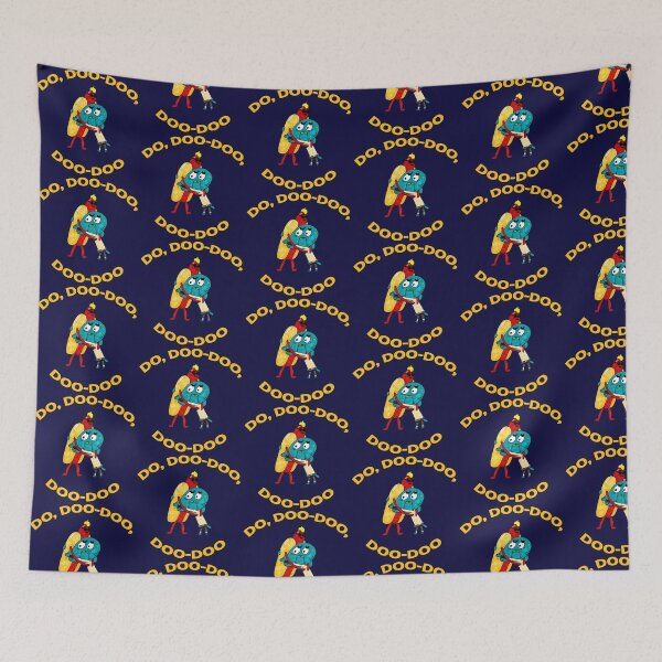 Item preview, Hot Dog Guy and Gumball Awkwardly Hugging designed and sold by Laynie Ramm.