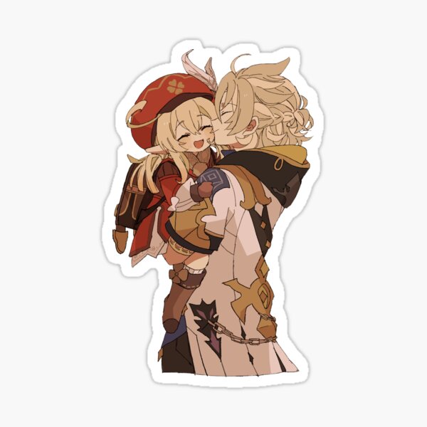 Genshin Impact Klee and Albedo Sticker