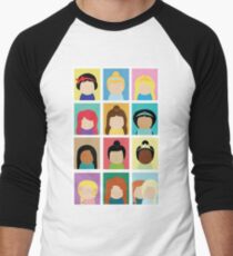 Princess Inspired Men's Baseball ¾ T-Shirt