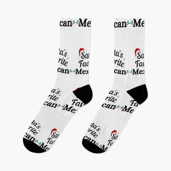 Item preview, Santas Favorite Mexican (black text) - Mexican Christmas - Merry Christmas with Santa Hat designed and sold by CaitU.