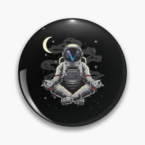 Item preview, Astronaut Yoga Vechain VET Coin To The Moon Crypto Token Blockchain Cryptocurrency Wallet designed and sold by JaxonBrown.