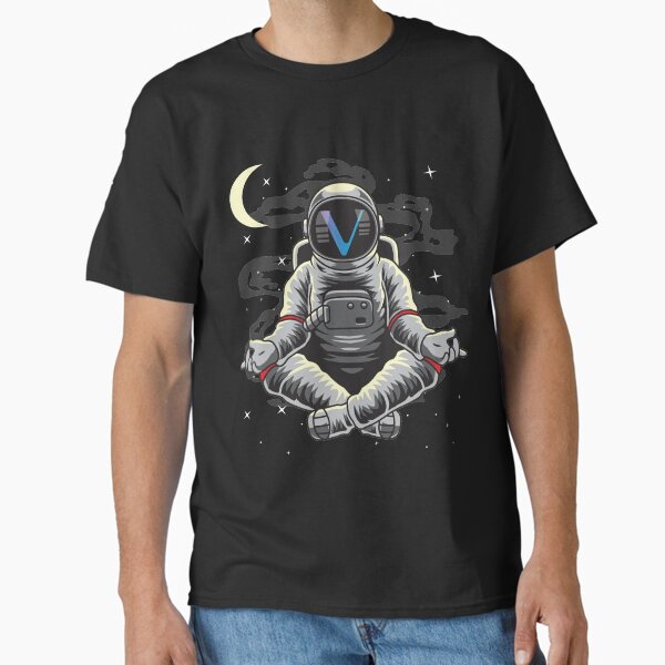 Item preview, Astronaut Yoga Vechain VET Coin To The Moon Crypto Token Blockchain Cryptocurrency Wallet designed and sold by JaxonBrown.