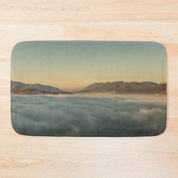 Item preview, Mountain Range Above Cloudscape and Lake Lugano with Sunlight and Clear Sky in City of Lugano designed and sold by Mats Silvan.