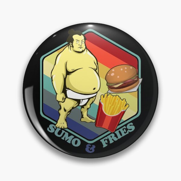 Item preview, Sumo Wrestling Fastfood Fries Burger Wrestler designed and sold by TheAplus.