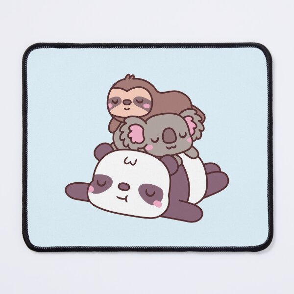 Item preview, Cute Chilling Panda, Koala and Sloth designed and sold by rustydoodle.