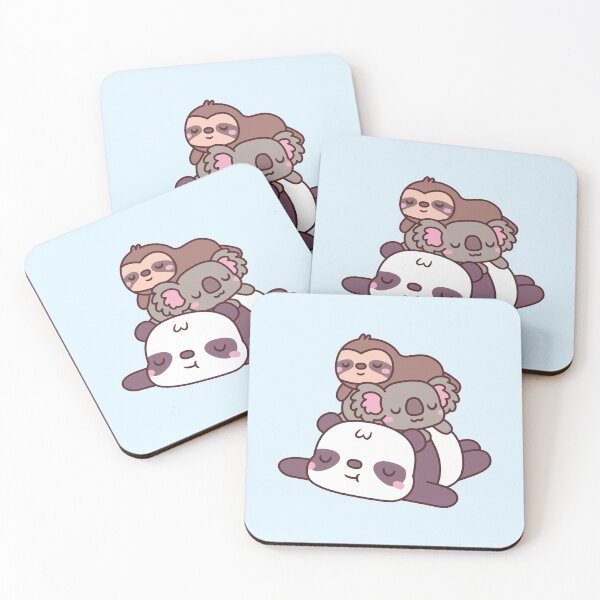 Item preview, Cute Chilling Panda, Koala and Sloth designed and sold by rustydoodle.