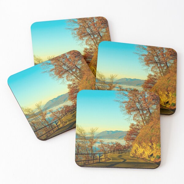 Item preview, Mountain Range Above Cloudscape and Mountain Road with Sunlight and Clear Sky in Lugano designed and sold by Mats Silvan.