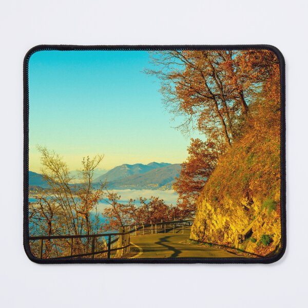 Item preview, Mountain Range Above Cloudscape and Mountain Road with Sunlight and Clear Sky in Lugano designed and sold by Mats Silvan.