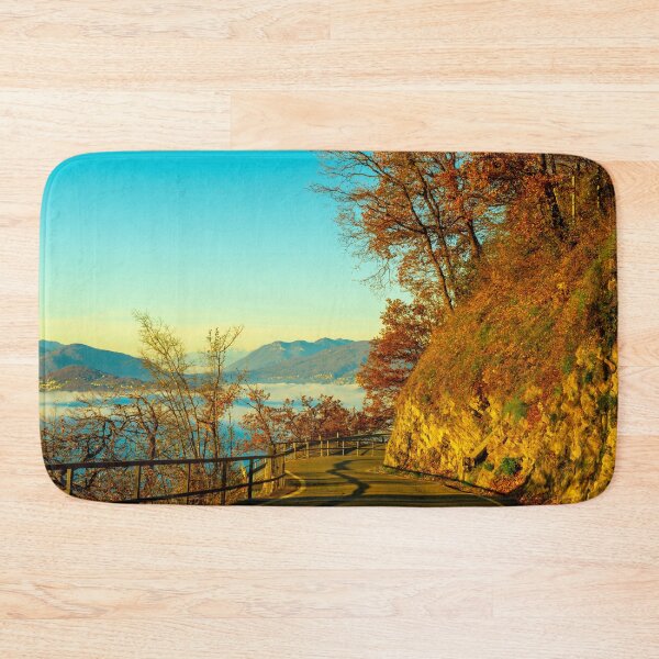Item preview, Mountain Range Above Cloudscape and Mountain Road with Sunlight and Clear Sky in Lugano designed and sold by Mats Silvan.
