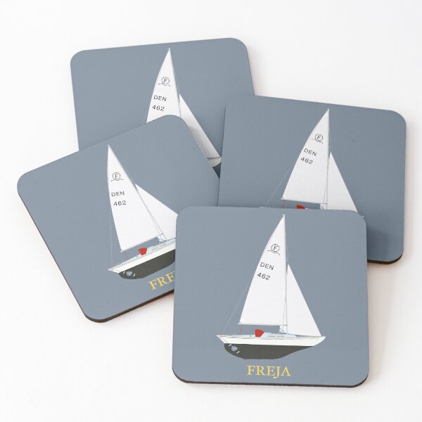 Item preview, International Folkboat 462 'Freja'  designed and sold by RedBubbleBath.