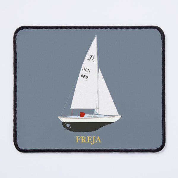 Item preview, International Folkboat 462 'Freja'  designed and sold by RedBubbleBath.