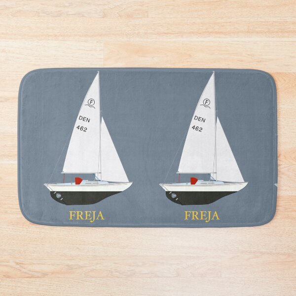 Item preview, International Folkboat 462 'Freja'  designed and sold by RedBubbleBath.