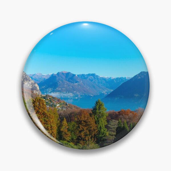 Item preview, Mountain View over Lake Lugano with Sunlight and Clear Sky in Lugano designed and sold by Mats Silvan.