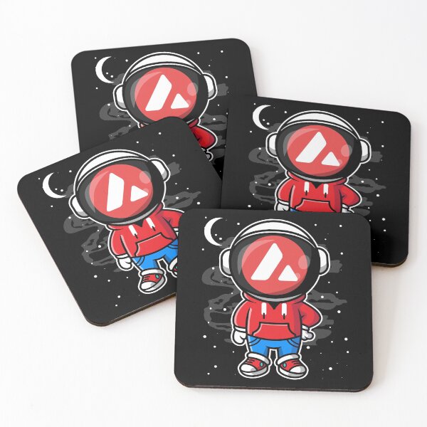 Item preview, Astronaut Hiphop Avalanche AVAX Coin To The Moon Crypto Token Cryptocurrency Blockchain Wallet designed and sold by AriellaGross.