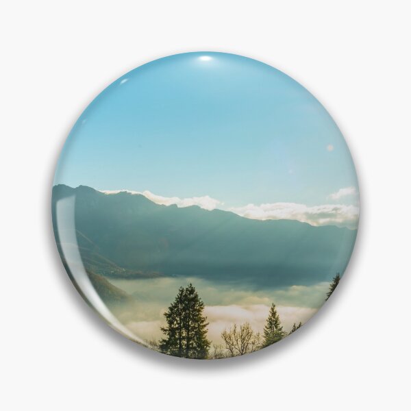 Item preview, Mountain View over Trees and Lake Lugano with Cloudscape with Sunbeam on Clear Sky in Lugano designed and sold by Mats Silvan.