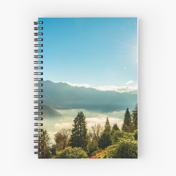 Item preview, Mountain View over Trees and Lake Lugano with Cloudscape with Sunbeam on Clear Sky in Lugano designed and sold by Mats Silvan.