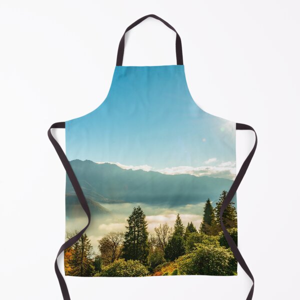 Item preview, Mountain View over Trees and Lake Lugano with Cloudscape with Sunbeam on Clear Sky in Lugano designed and sold by Mats Silvan.