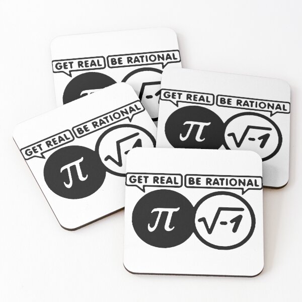 Item preview, Get Real Be RAtional Love Math I love mathematics Iota pie formula pie square root infinity Gift friend Funny Art Design Happy Apparel Essential Inspiration Joy Mood designed and sold by DesignByHeartUK.