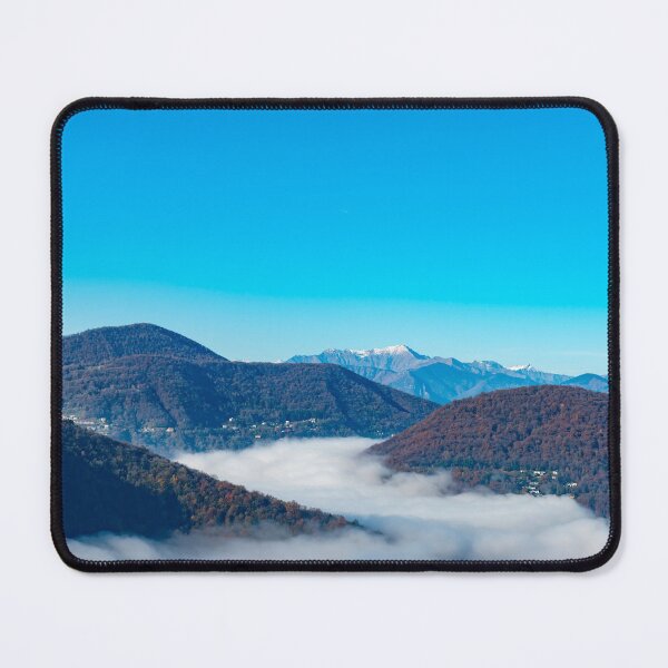 Item preview, Mountain Range on the Border to Italy on Lake Lugano with Cloudscape and Sunlight on a Clear Sky in Caslano designed and sold by Mats Silvan.