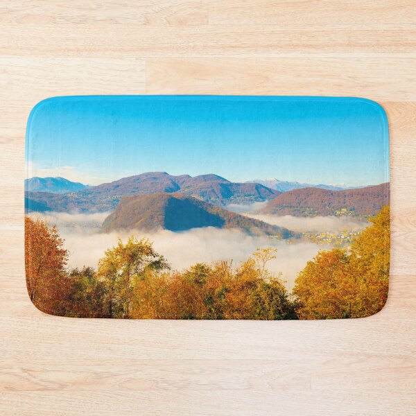 Item preview, Mountain Range on the Border to Italy on Lake Lugano with Cloudscape and Sunlight on a Clear Sky in Caslano designed and sold by Mats Silvan.