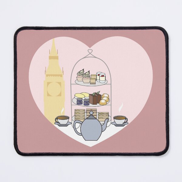 Item preview, London Tea in Pink designed and sold by Cintia Tamanaha.