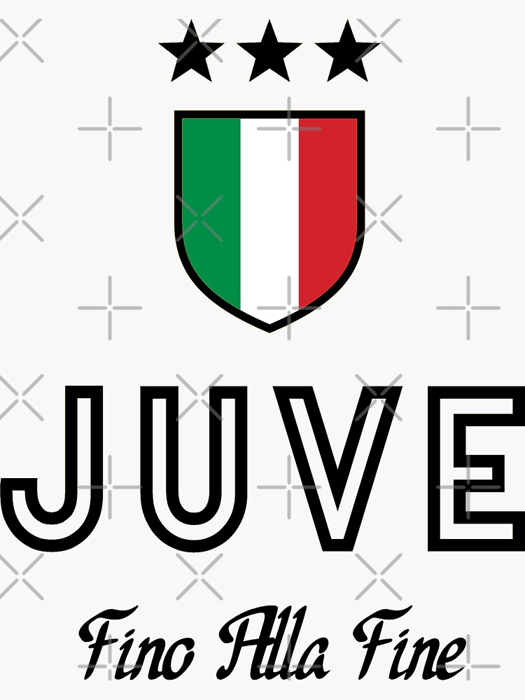 Forza Juve White Black Sticker for Sale by VRedBaller