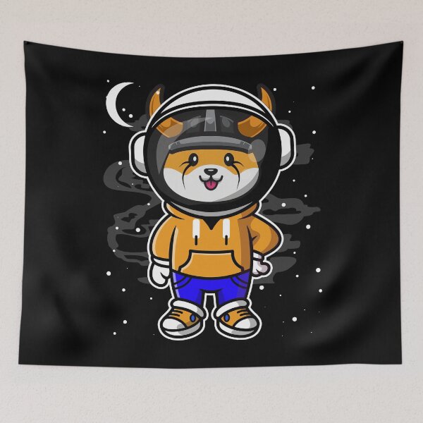 Item preview, Astronaut Hiphop Floki Inu Coin To The Moon Crypto Token Floki Army Cryptocurrency Blockchain Wallet designed and sold by AriellaGross.