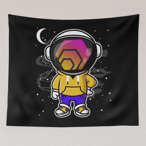 Item preview, Astronaut Hiphop HEX Coin To The Moon HEX Crypto Token Cryptocurrency Blockchain Wallet designed and sold by AriellaGross.
