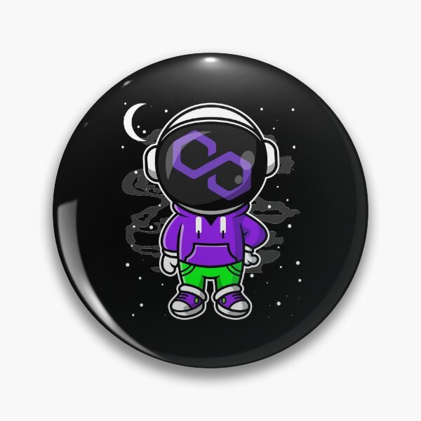 Item preview, Astronaut Hiphop Polygon Matic Coin To The Moon Crypto Token Cryptocurrency Blockchain Wallet designed and sold by AriellaGross.