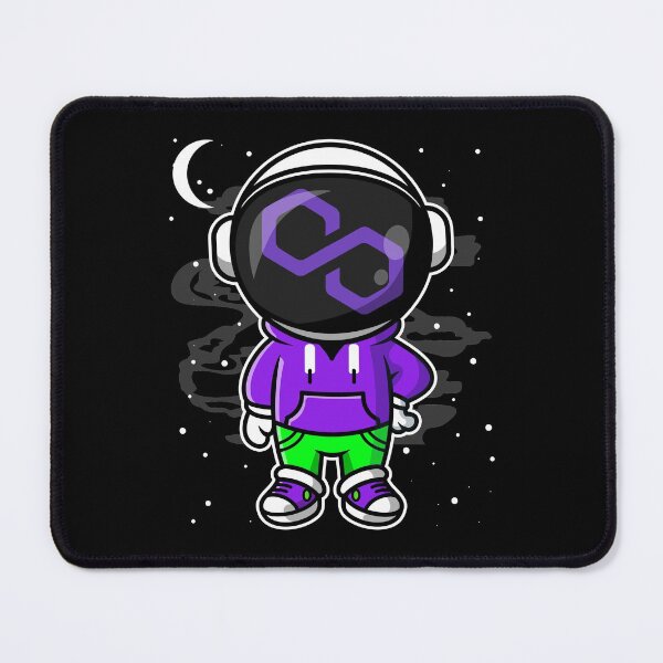 Item preview, Astronaut Hiphop Polygon Matic Coin To The Moon Crypto Token Cryptocurrency Blockchain Wallet designed and sold by AriellaGross.