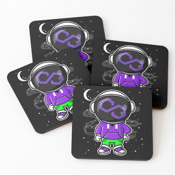 Item preview, Astronaut Hiphop Polygon Matic Coin To The Moon Crypto Token Cryptocurrency Blockchain Wallet designed and sold by AriellaGross.