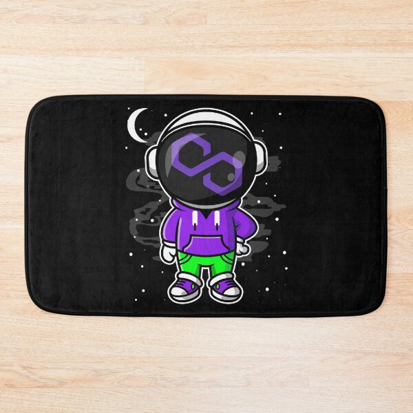 Item preview, Astronaut Hiphop Polygon Matic Coin To The Moon Crypto Token Cryptocurrency Blockchain Wallet designed and sold by AriellaGross.