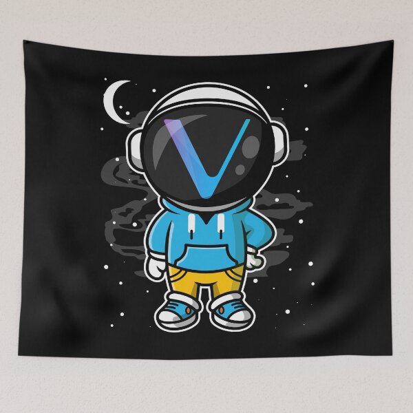 Item preview, Astronaut Hiphop Vechain VET Coin To The Moon Crypto Token Cryptocurrency Blockchain Wallet designed and sold by AriellaGross.