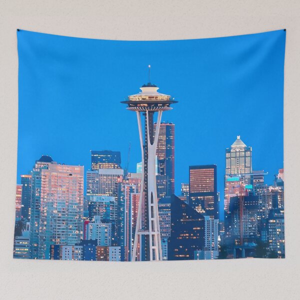 Item preview, Seattle at Night designed and sold by Sofia-Draws.
