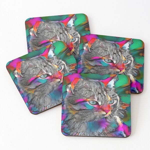 Item preview, Candylu, cat, chat, cat, kitty, lea roche paintings designed and sold by L. ROCHE.