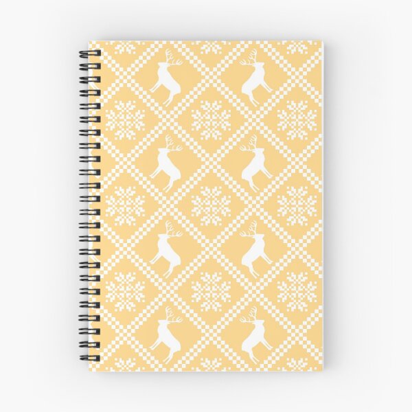 Item preview, Reindeer and Snowflake Pattern on Pastel Yellow designed and sold by KoGaNu.