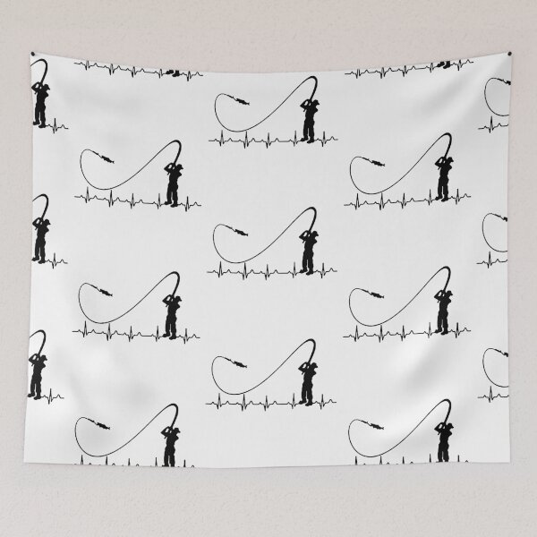 Item preview, Love Fishing Born to go fishing Forced to work Fisherman Stick Figure Holding Fish Bones I love Fishing Art Design Happy Apparel Essential Inspiration Joy Mood Funny designed and sold by DesignByHeartUK.