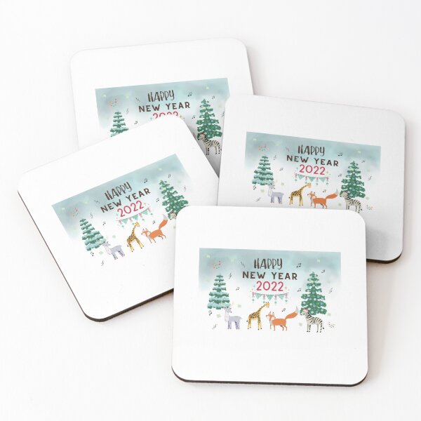 Item preview, Happy New Year 2022 wild life christmas winter mood designed and sold by Pattycool.