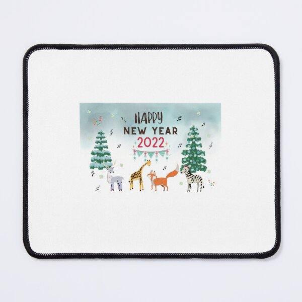 Item preview, Happy New Year 2022 wild life christmas winter mood designed and sold by Pattycool.