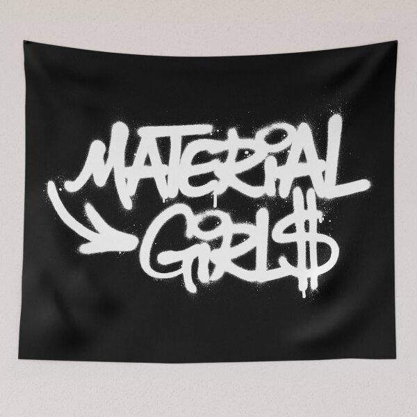 Item preview, graffiti sprayed dripping material girls text designed and sold by Paulus-DB.