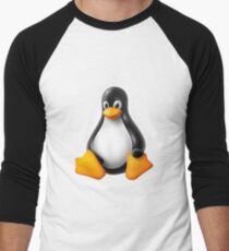 Linux Penguin – Tux Men's Baseball ¾ T-Shirt