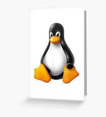 Linux Penguin – Tux Greeting Card