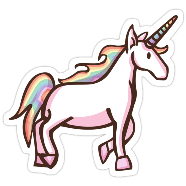  Rainbow Unicorn Stickers by anomaliesinc Redbubble