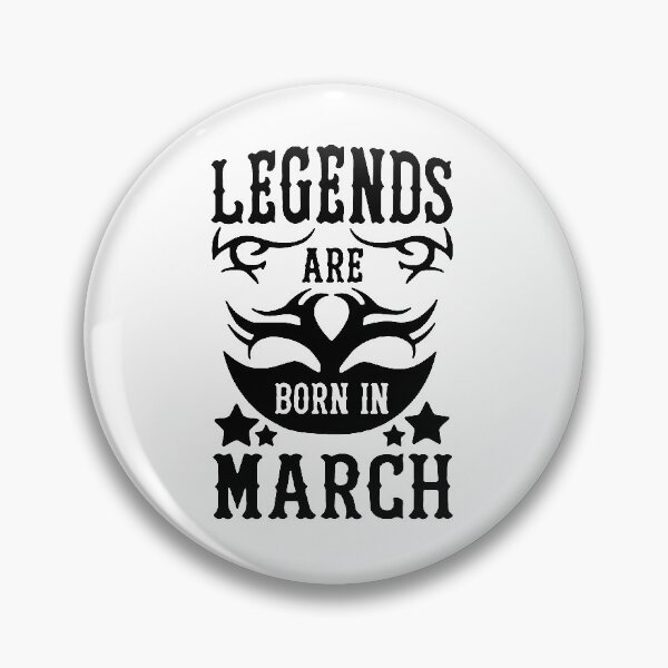 Item preview, Born in March Trust me Legends are born in March Chains Gift Premium Apparel Funny Holiday Xmas designed and sold by DesignByHeartUK.