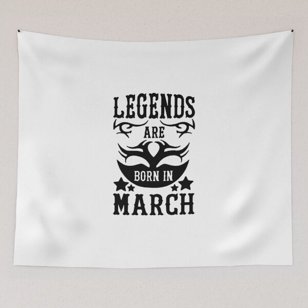 Item preview, Born in March Trust me Legends are born in March Chains Gift Premium Apparel Funny Holiday Xmas designed and sold by DesignByHeartUK.