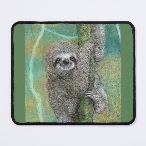 Item preview, The Portrait of a Cute Sloth designed and sold by LanLanGallery.