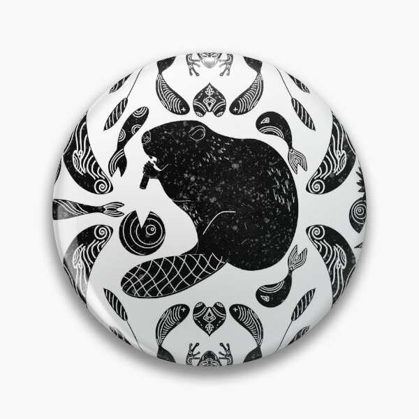 Item preview, Linocut Danube Beaver designed and sold by Alexandra Hrincu.