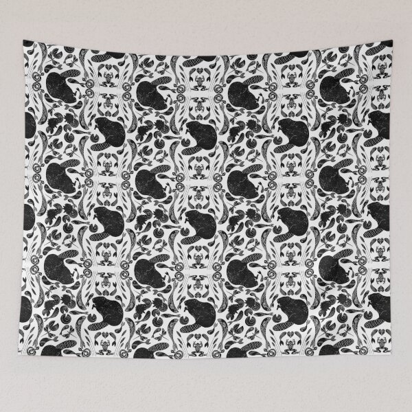 Item preview, Linocut Danube Beaver designed and sold by Alexandra Hrincu.