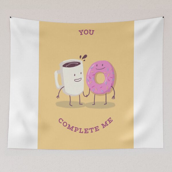 Item preview, CUTE FUNNY DONUTS COFFEE VALENTINE'S DAY designed and sold by RetroPlaceee.