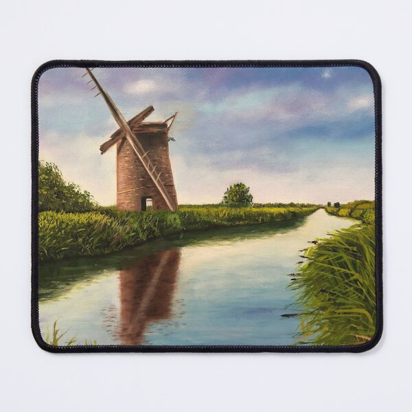 Item preview, Windmill on the River designed and sold by simonhiscoxart.